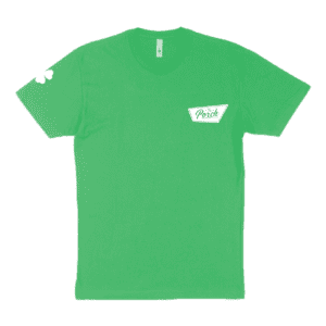 T-Shirt Men's Green 4 Leaf Clover on Sleeve